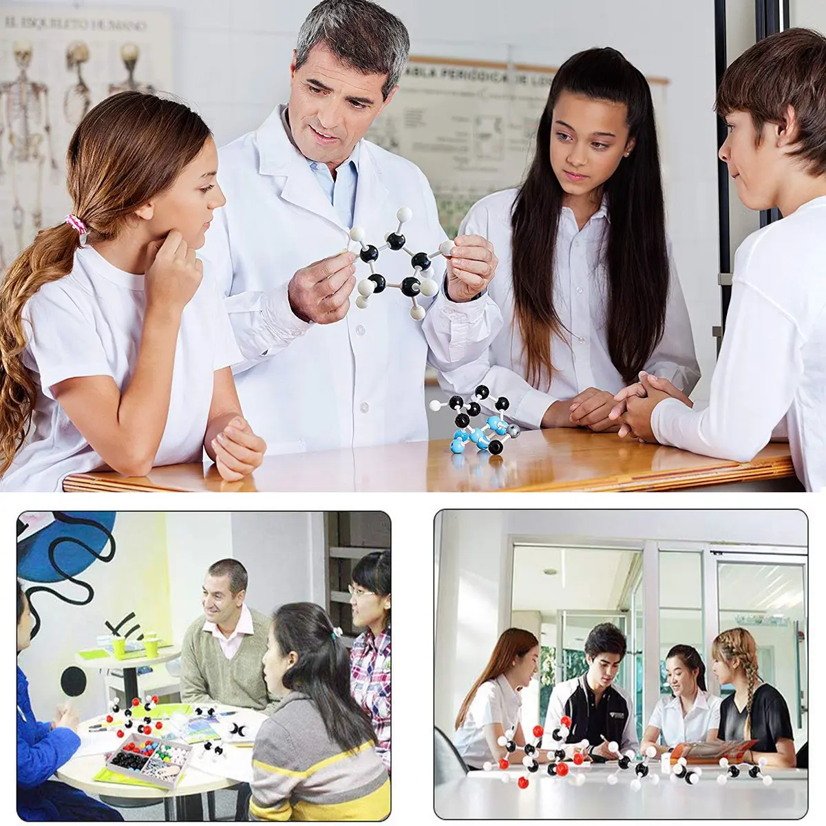 RELIANCER 444PCS Organic Molecular Model Kit with Fullerene, Atoms, Bonds & ABS Box | STEM Science Kits for Students & Teachers - view 7