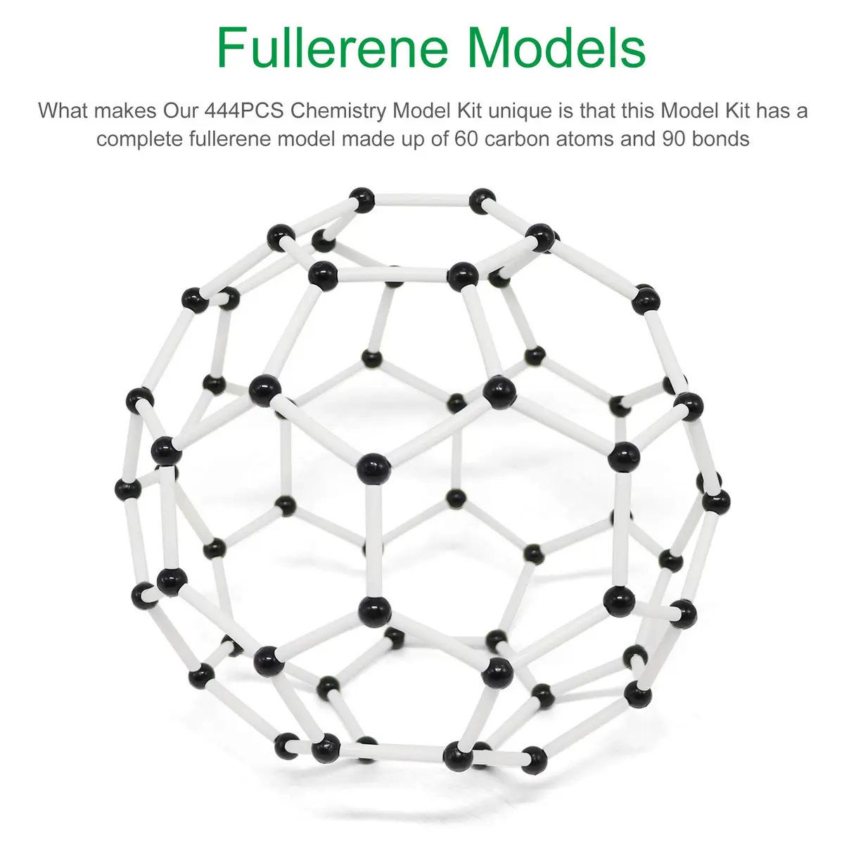 RELIANCER 444PCS Organic Molecular Model Kit with Fullerene, Atoms, Bonds & ABS Box | STEM Science Kits for Students & Teachers - view 2