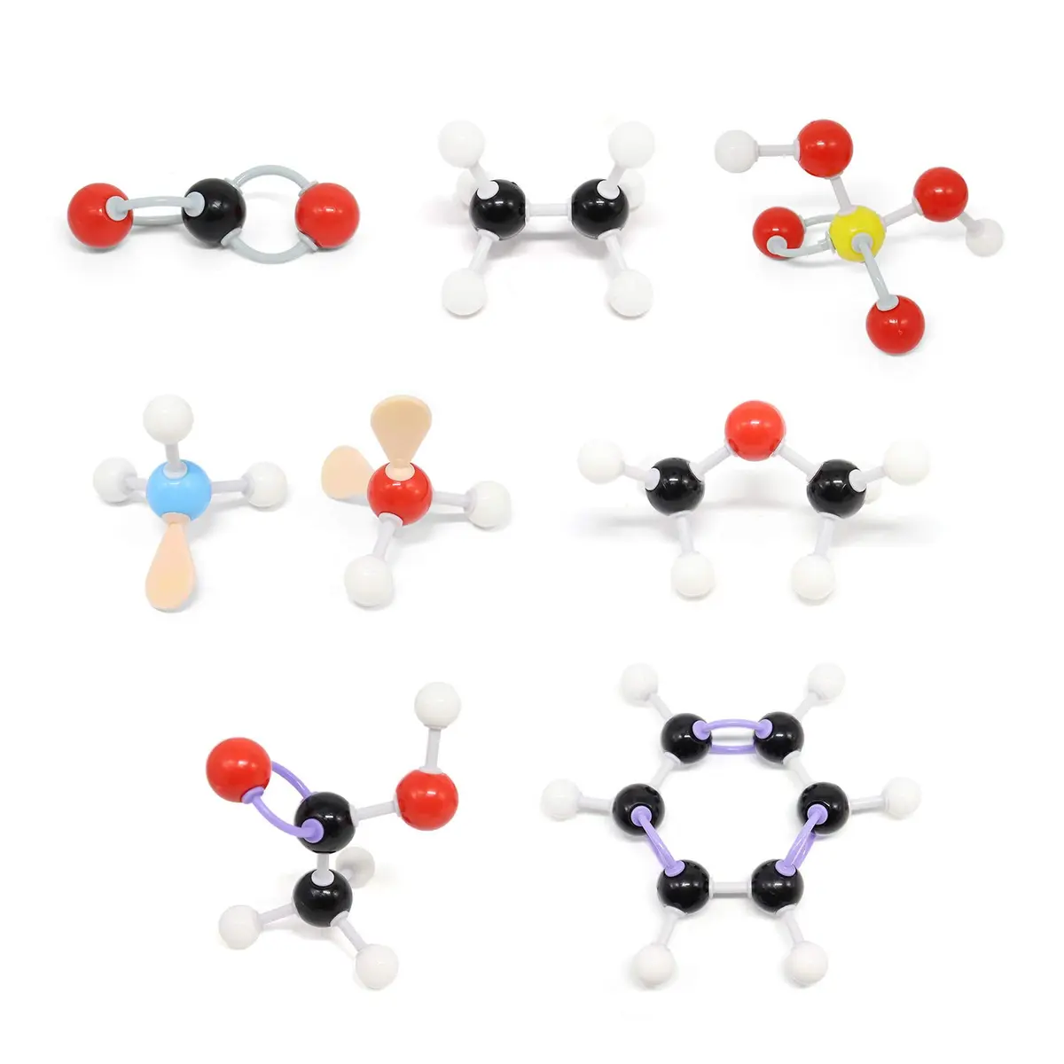 RELIANCER 444PCS Organic Molecular Model Kit with Fullerene, Atoms, Bonds & ABS Box | STEM Science Kits for Students & Teachers - view 3