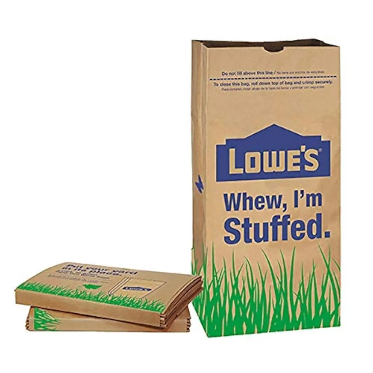 Lowes LF 30 Gallon Paper Lawn Leaf Trash Bags | Heavy Duty Yard Waste Bags for Garden & Yard Cleanup - main product image