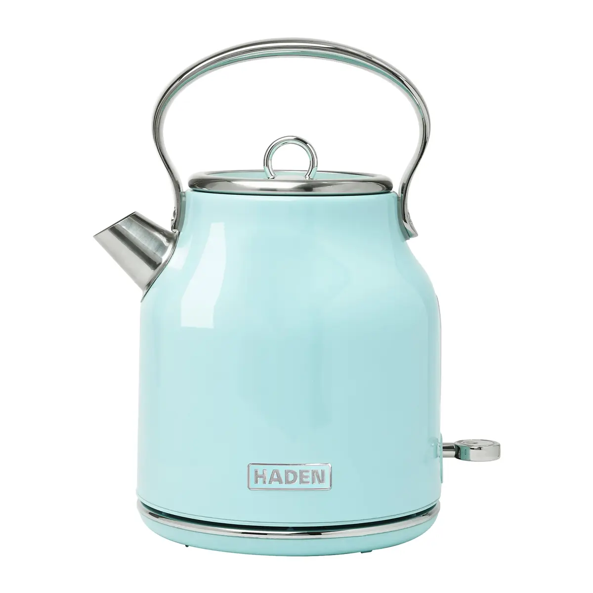 Haden Heritage 1.7 Liter Stainless Steel Retro Electric Tea Kettle with Auto Shutoff and Dry Boil Protection, Light Turquoise - main product image