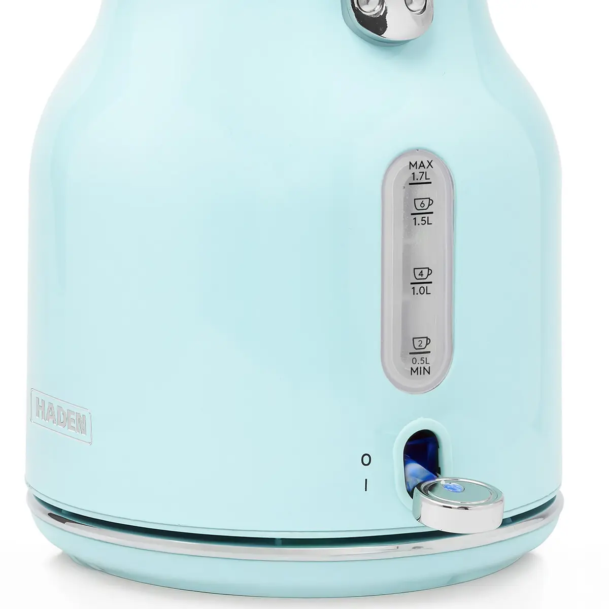 Haden Heritage 1.7 Liter Stainless Steel Retro Electric Tea Kettle with Auto Shutoff and Dry Boil Protection, Light Turquoise - view 8