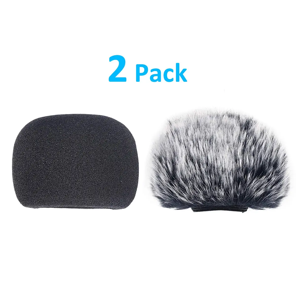 YOUSHARES Windscreen Muff & Foam for Tascam DR-05 DR-05X | Indoor Outdoor Mic Cover (2 Pack) - view 2
