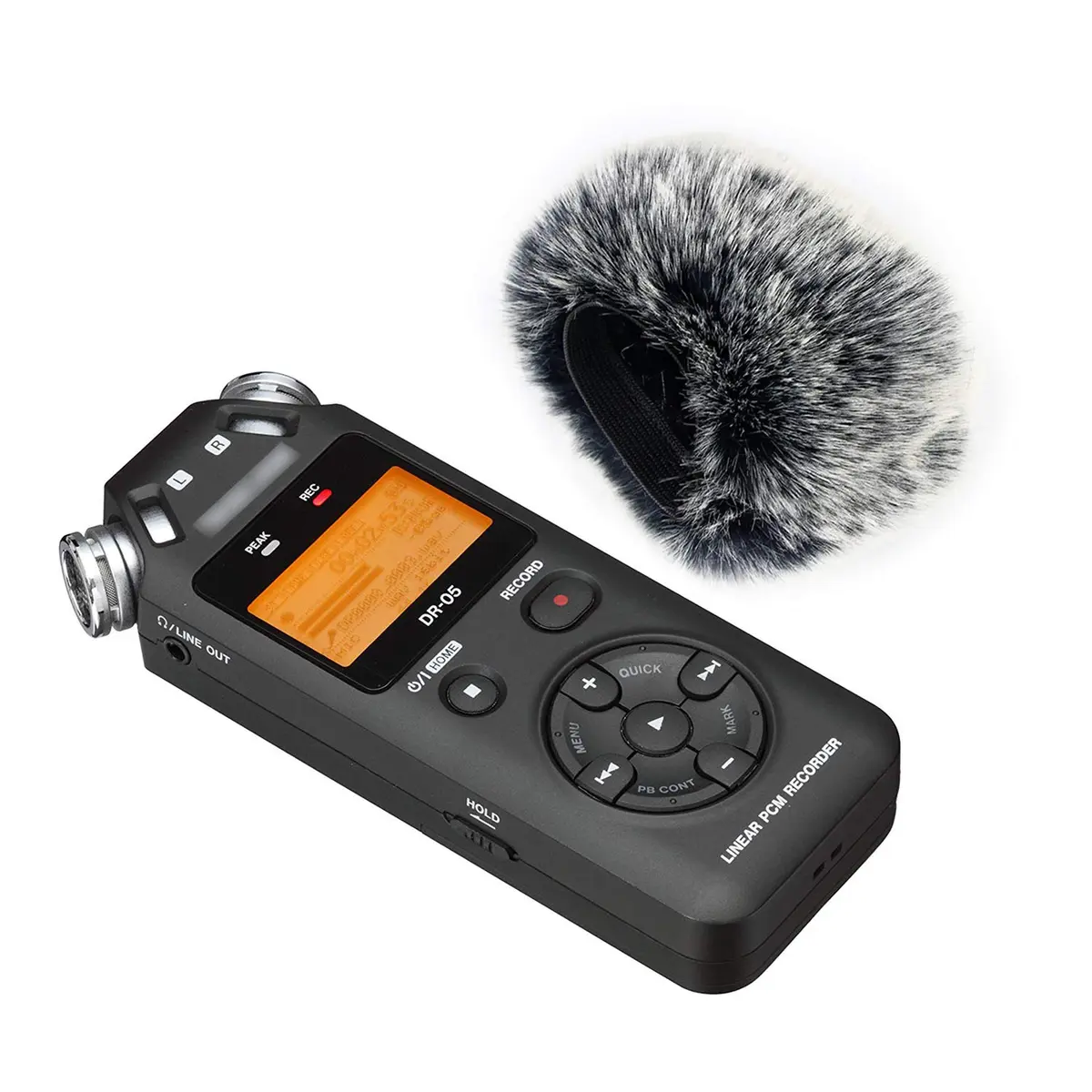 YOUSHARES Windscreen Muff & Foam for Tascam DR-05 DR-05X | Indoor Outdoor Mic Cover (2 Pack) - view 4