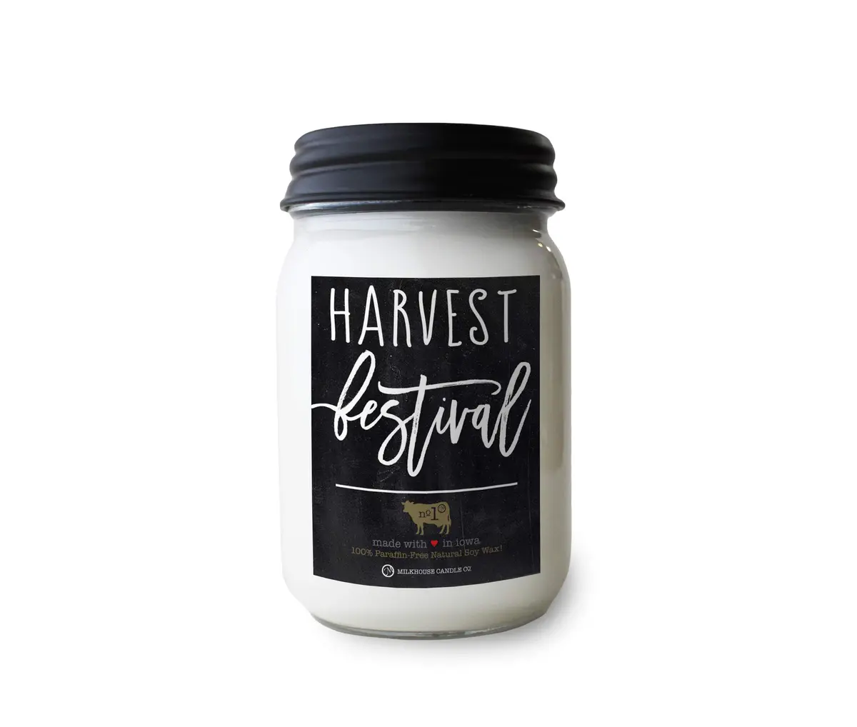 Milkhouse Candle Company Harvest Festival Soy Scented Candle 370ml (13 Oz) | Warm Vanilla Musk Fragrance - main product image