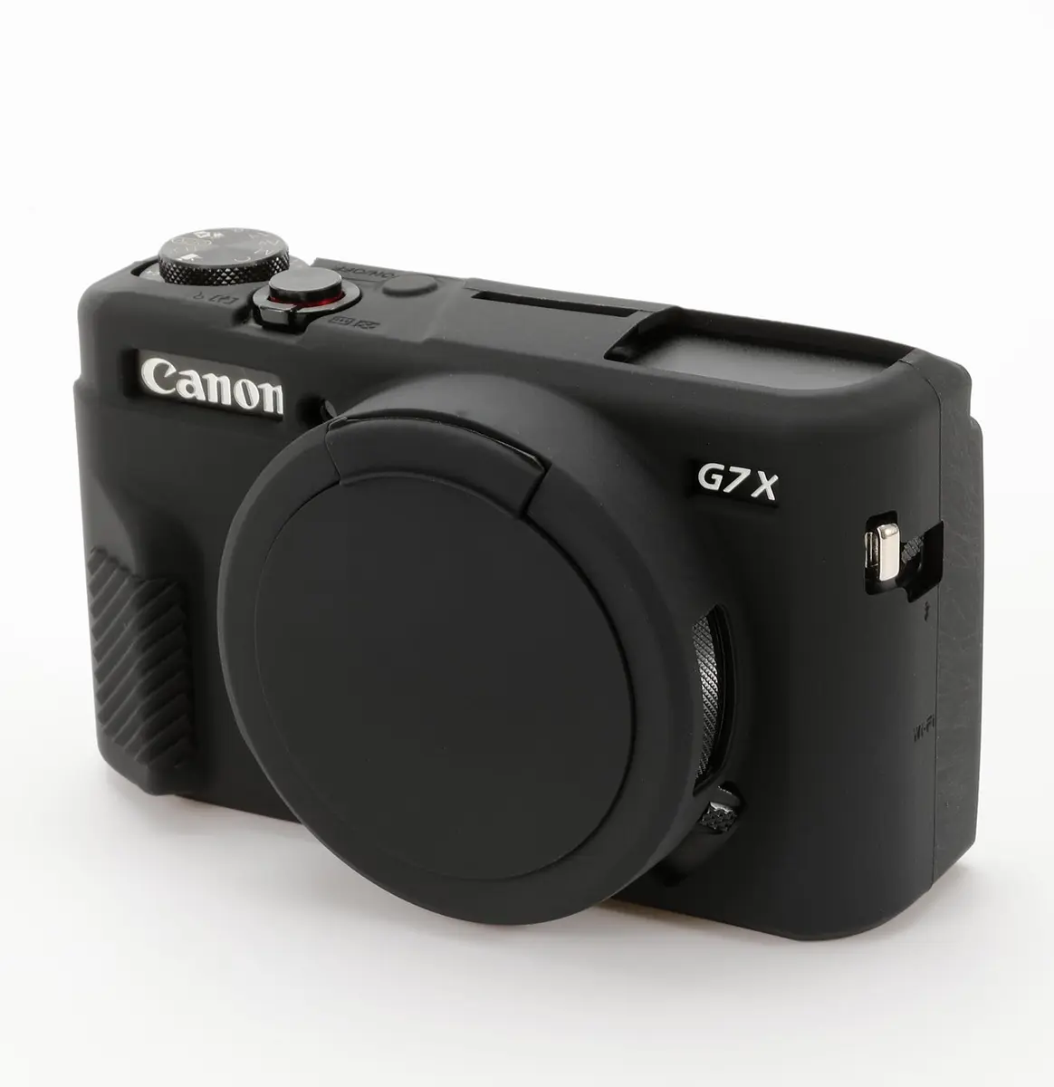 Yisau Silicone Camera Case for Canon PowerShot G7X Mark II & G7X | Black (1.44 oz) - view 2