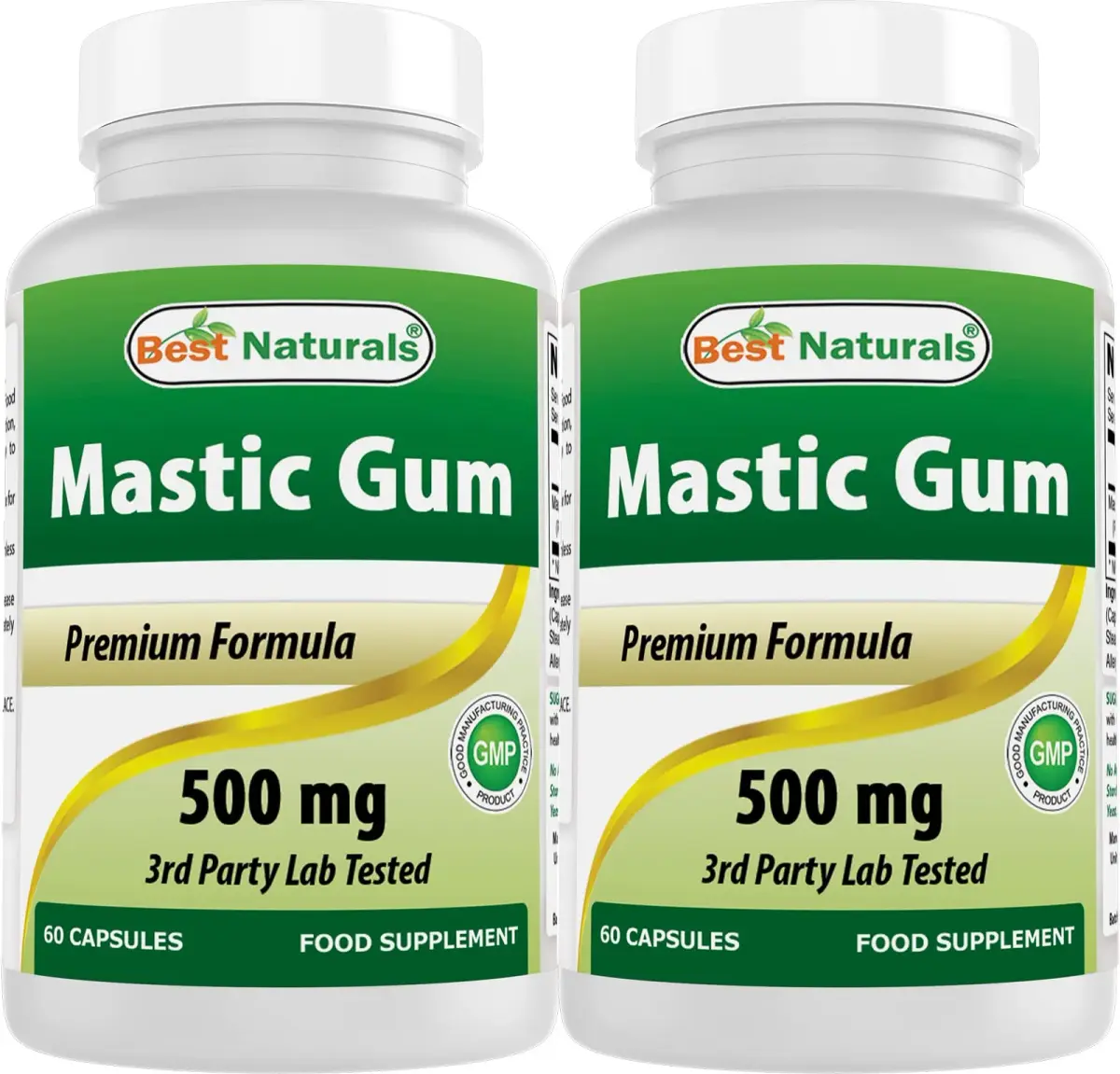 Best Naturals Mastic Gum Capsules 500 mg 120 Count | Supports Stomach & Duodenal Health - main product image