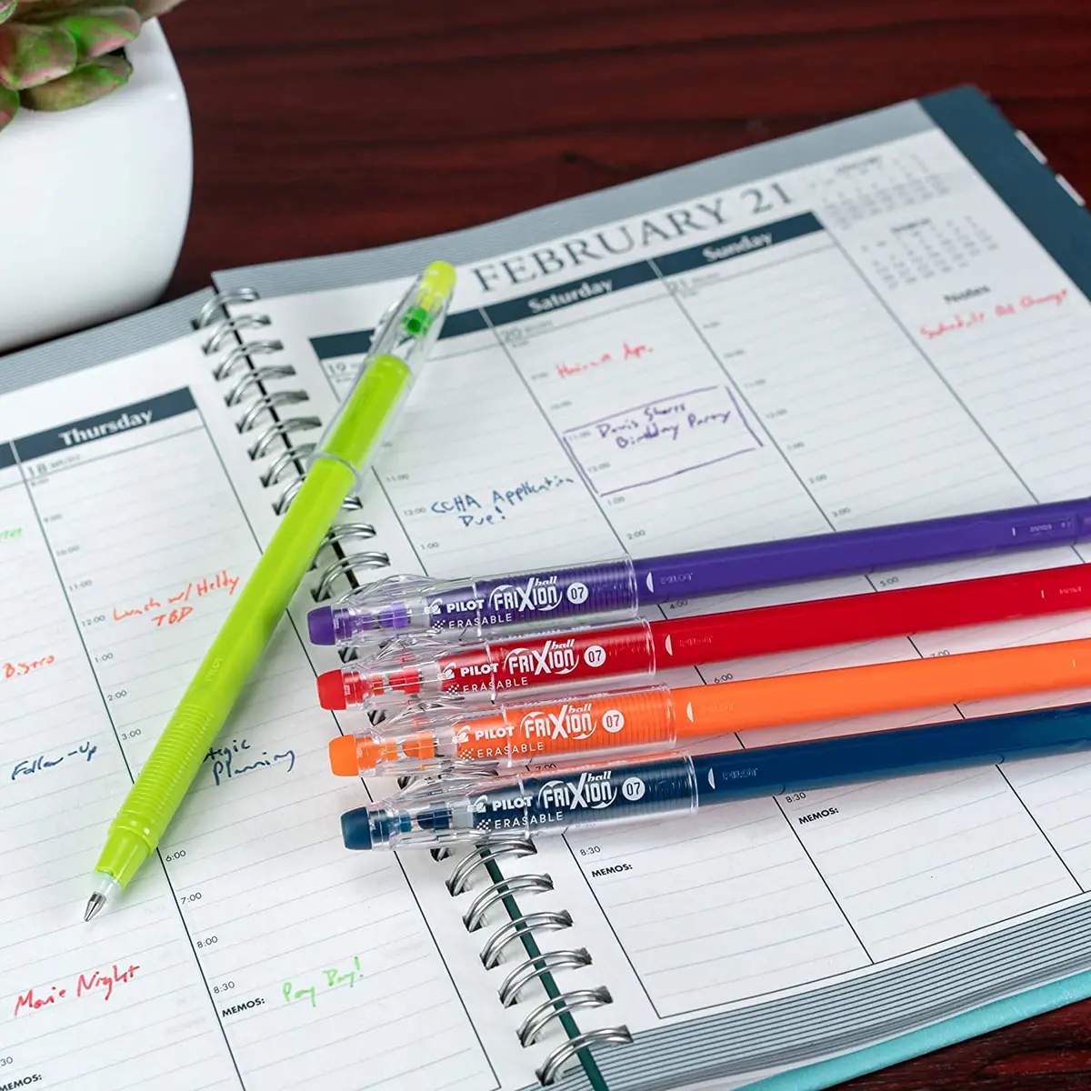 PILOT FriXion ColorSticks Erasable Gel Ink Pens 0.7mm | Mistake-Free Writing for School & Office - view 6