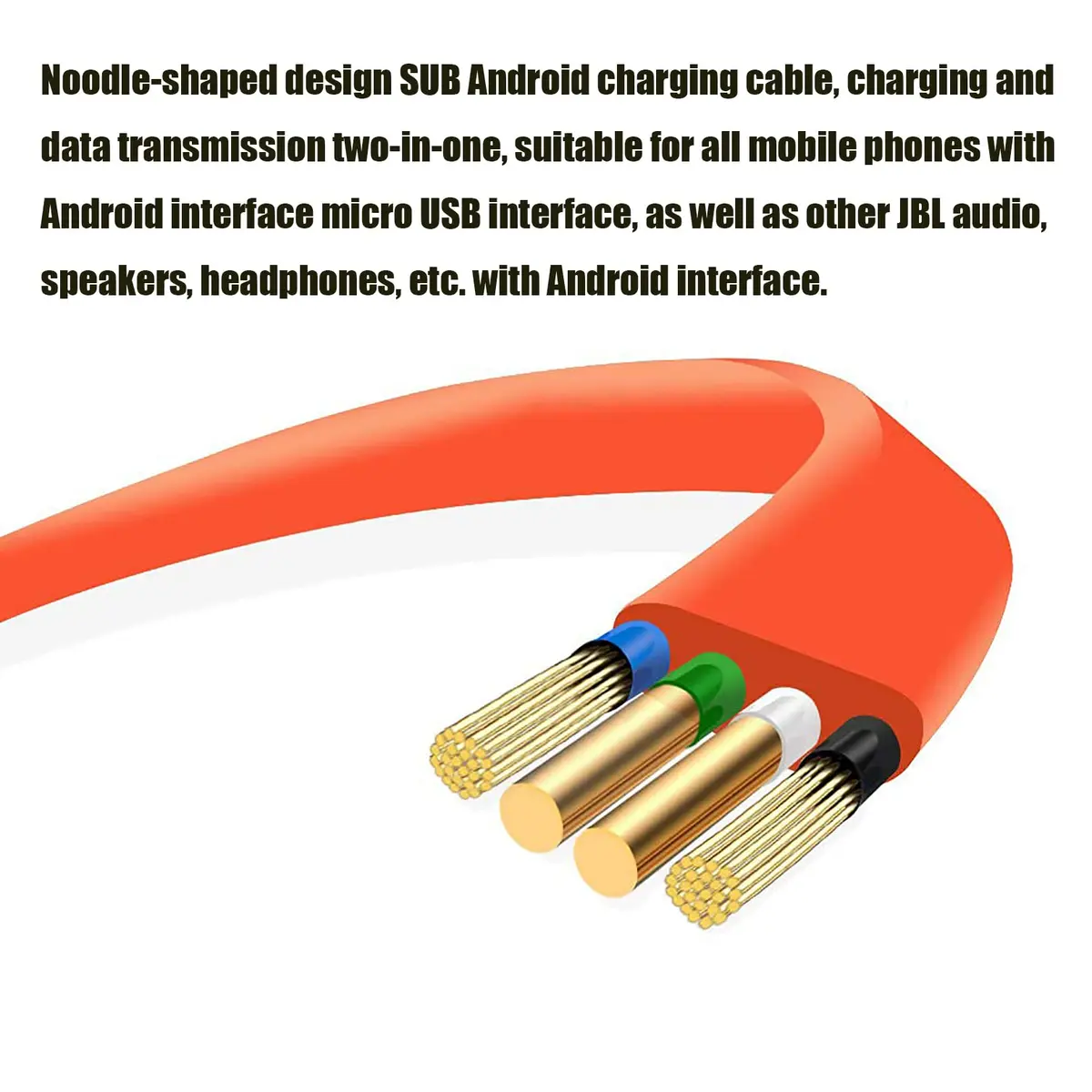 Tobysome Charge 3 Micro USB Charging Cable 3.3ft | Compatible with JBL Flip & Wireless Speakers - view 5