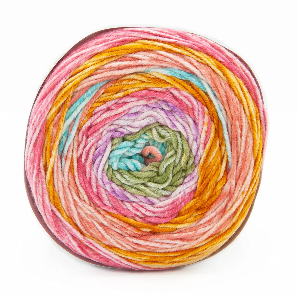Lion Brand Yarn Mandala Ombré Yarn Tranquil Rainbow Multicolor 315m (344 yd) | Worsted Weight Acrylic for Crochet & Knitting - view 9
