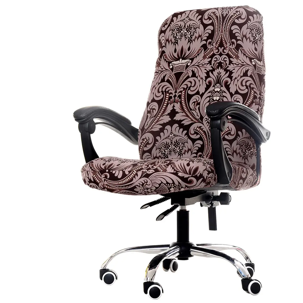 WOMACO Printed Office Chair Covers, Stretch Computer Chair Cover Medium | Modern Floral Style - main product image