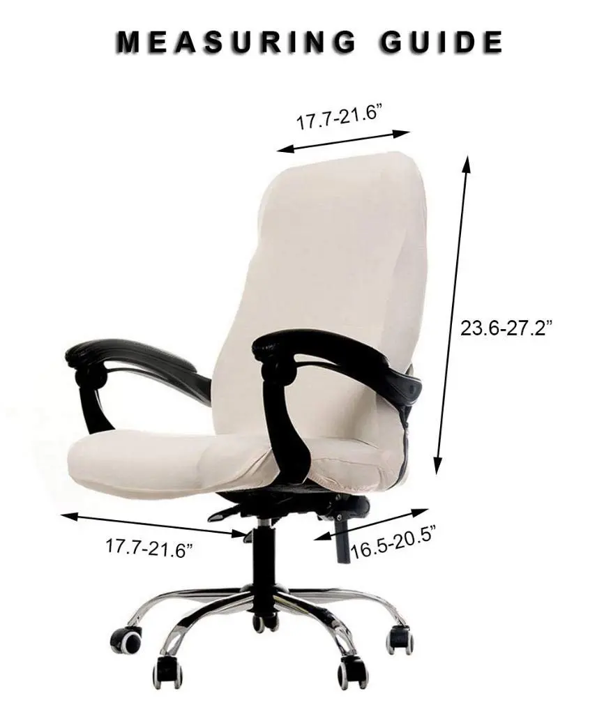 WOMACO Printed Office Chair Covers, Stretch Computer Chair Cover Medium | Modern Floral Style - view 2
