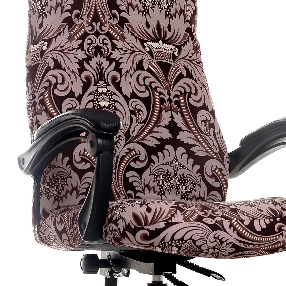 WOMACO Printed Office Chair Covers, Stretch Computer Chair Cover Medium | Modern Floral Style - view 3