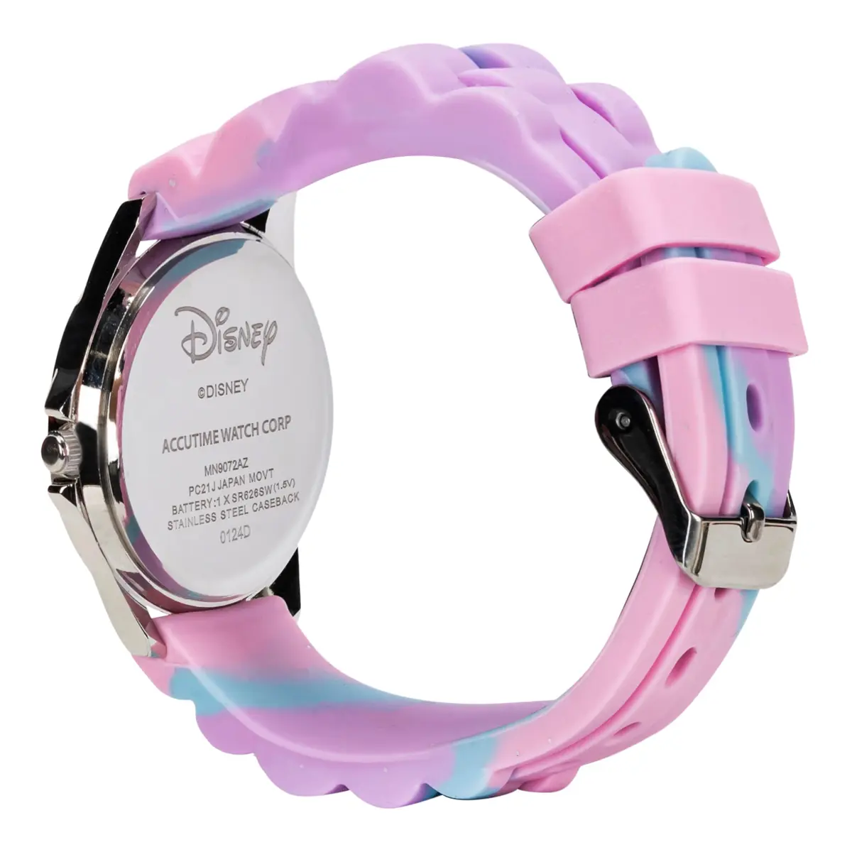 Accutime Disney Minnie Mouse Time Teacher Watch for Girls | 35mm Case, 15.5mm Rubber Strap, Pink Rotating Bezel - view 4