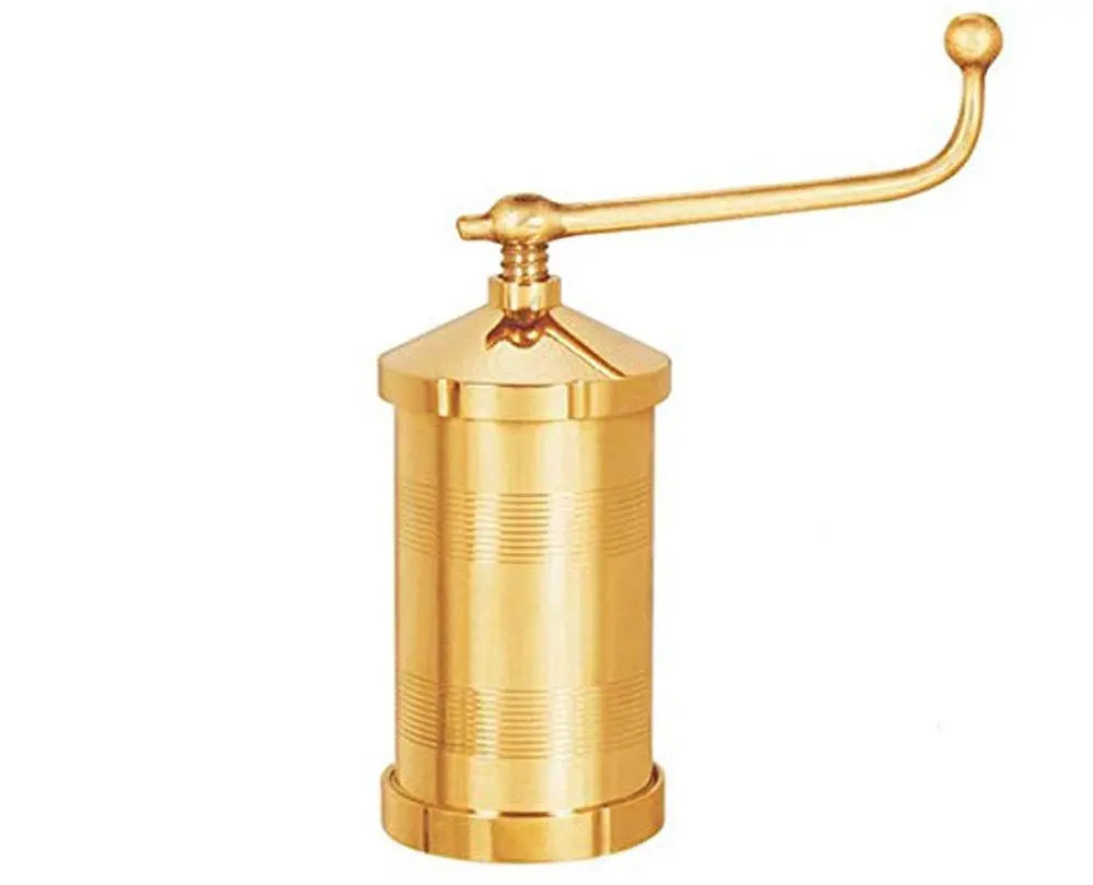Satre Online and Marketing Manual Pasta Maker Brass | 2.5x2.5x5.6in Durable Brass - main product image