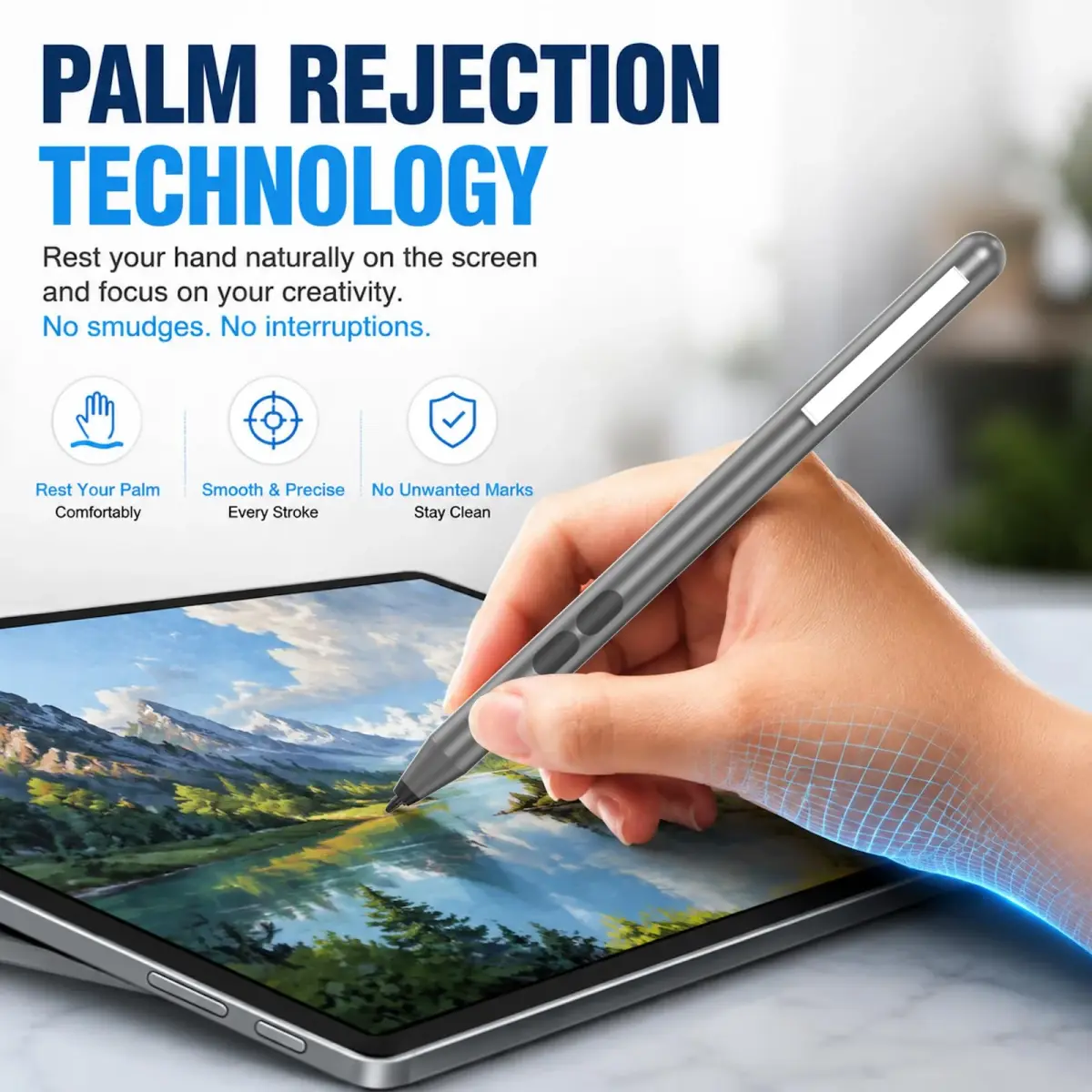 ANYQOO Active Stylus Pen for HP Laptops 1024 Pressure Levels | 2500 Hours Battery Life - view 5