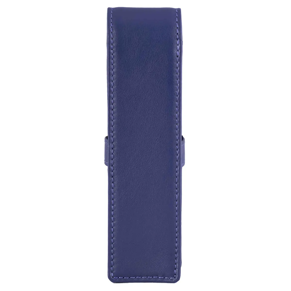 DiLoro Leather Double Pen Case Holder for 2 Pens Pencils Violet | Premium Full Grain Leather - view 4
