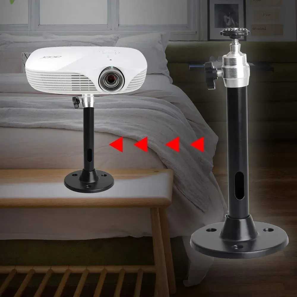 YiePhiot Black Mini Projector Mount Stand 175mm (6.89 inches) | Secure Ceiling/Wall Mount for Mini Projectors - view 6