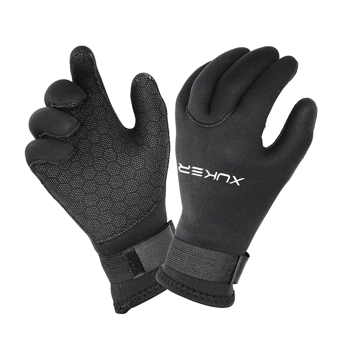 XUKER Water Gloves 3mm Neoprene Five Finger | Thermal Water Sports Gloves for Men Women - main product image
