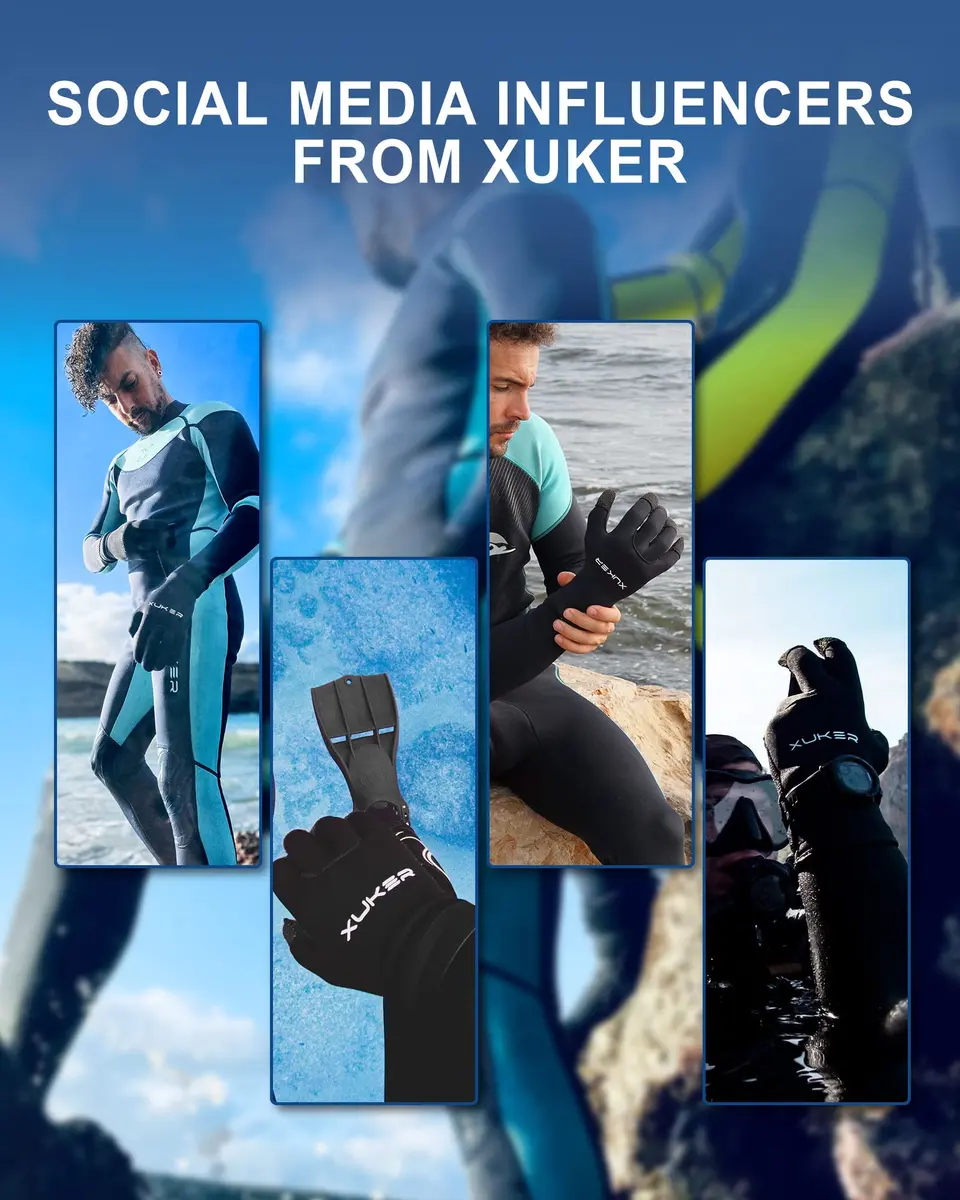 XUKER Water Gloves 3mm Neoprene Five Finger | Thermal Water Sports Gloves for Men Women - view 5
