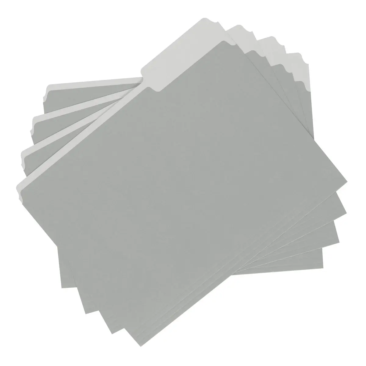 Amazon Basics File Folders for Organization, Letter Size, 1/3 Cut Tab, Gray, 36-Pack | Sturdy Paper Stock - view 4