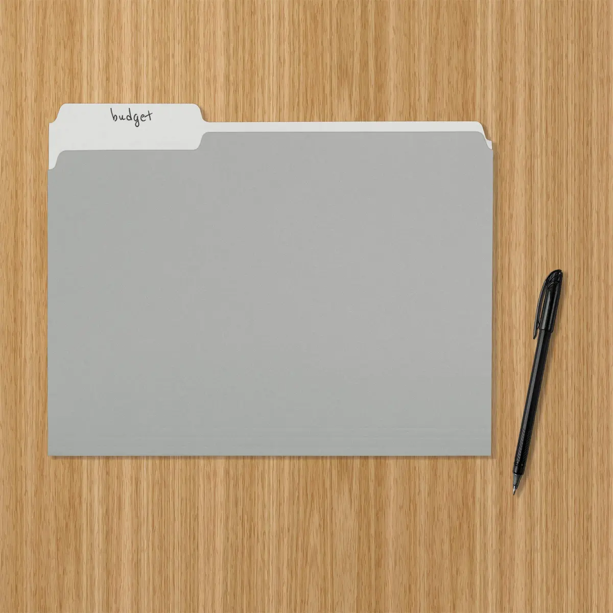 Amazon Basics File Folders for Organization, Letter Size, 1/3 Cut Tab, Gray, 36-Pack | Sturdy Paper Stock - view 5
