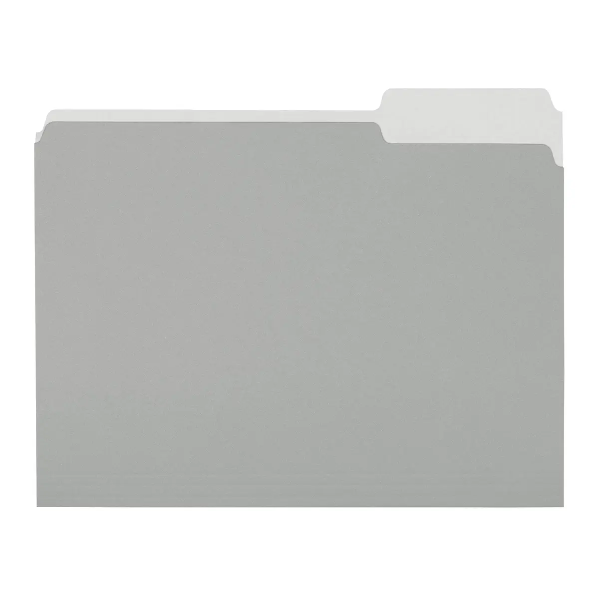 Amazon Basics File Folders for Organization, Letter Size, 1/3 Cut Tab, Gray, 36-Pack | Sturdy Paper Stock - main product image