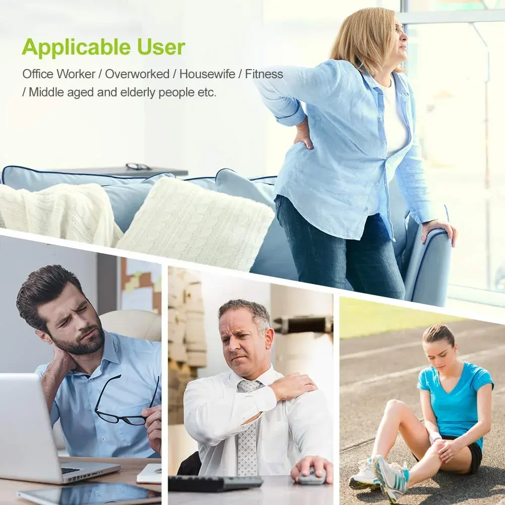AUVON Dual Channel TENS Unit Muscle Stimulator Machine for Pain Relief, 16 Piece Set | Drug-Free Pain Management - view 6