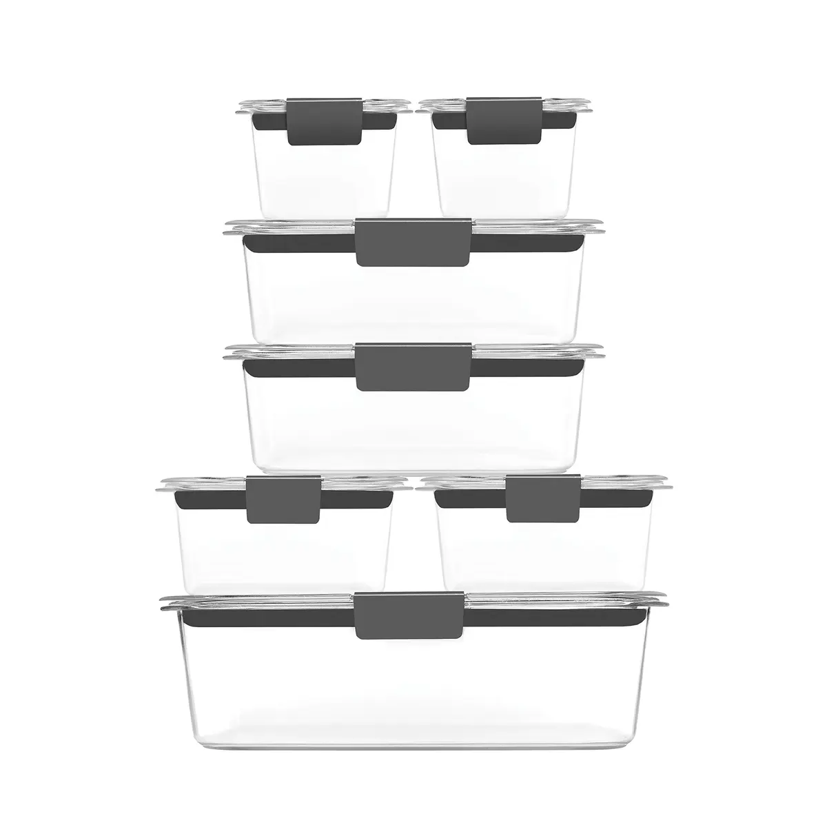 Rubbermaid Brilliance Food Storage Containers 14 Piece Set | Airtight & Leak-Proof Plastic Containers with Lids - view 2
