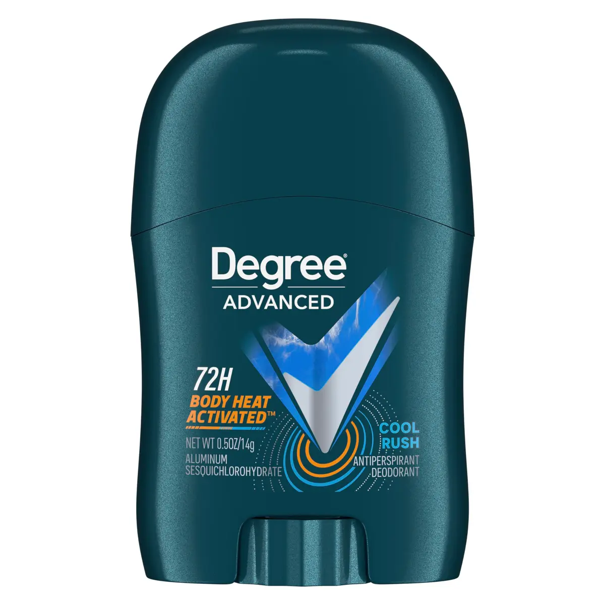 Degree Men Advanced Cool Rush Antiperspirant Deodorant Stick 0.5 oz (14.17 g) | 72-Hour Sweat & Odor Protection - main product image