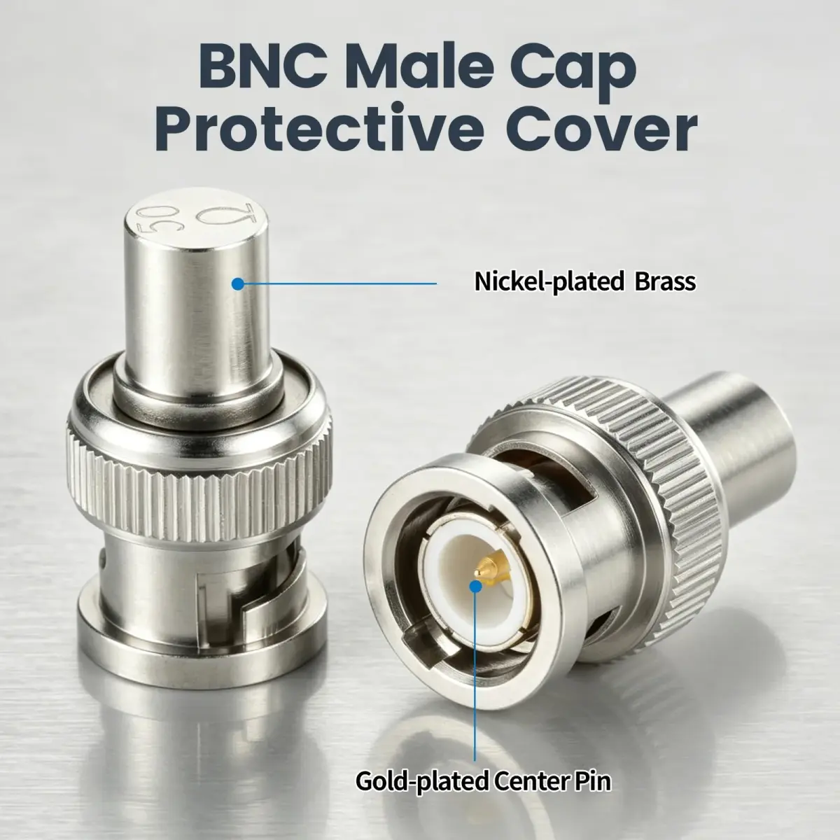 RFAdapter BNC 50 Ohm Terminator 5-Pack Male Plug Caps | Protects Ports & Stabilizes Signals - view 2