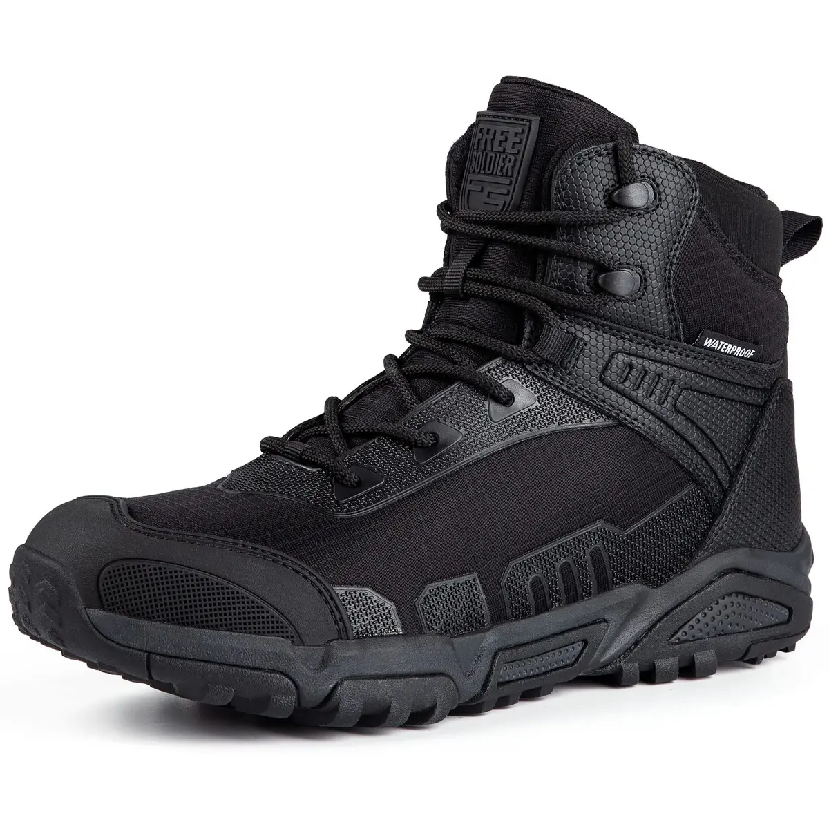 FREE SOLDIER Waterproof Tactical Work Boots Lightweight Comfort in US 8.5 | Durable & Anti-Puncture - main product image