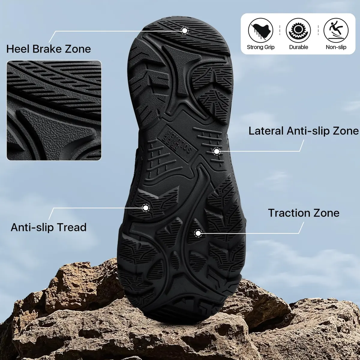 FREE SOLDIER Waterproof Tactical Work Boots Lightweight Comfort in US 8.5 | Durable & Anti-Puncture - view 7