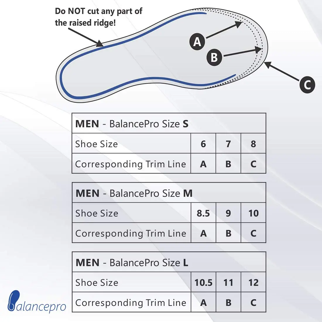 BalancePro Shoe Inserts for Men – Fall Prevention & Balance Support Size Medium (8.5,9,10) | Elderly, Parkinson’s, Comfort - view 4