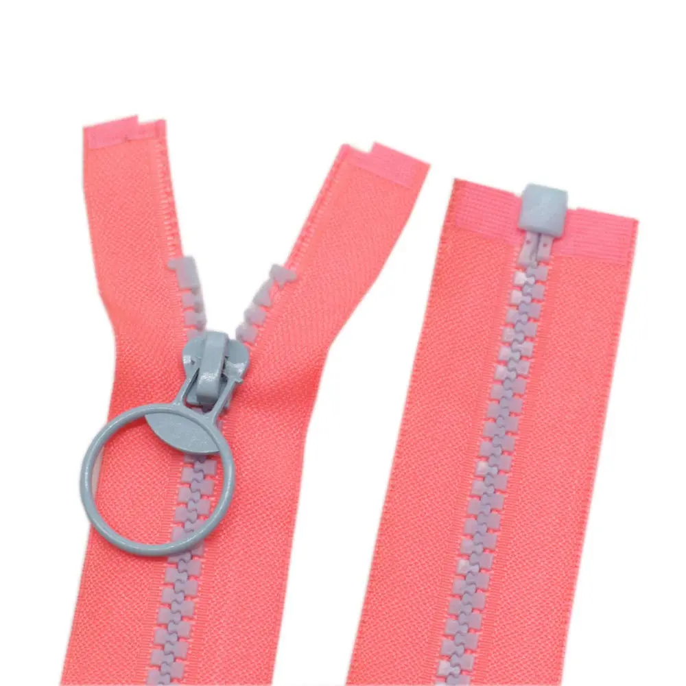 YaHoGa 10PCS 20 Inch #5 Separating Jacket Zippers for Sewing Coats | Plastic, Left-Handed, 10 Colors - view 2