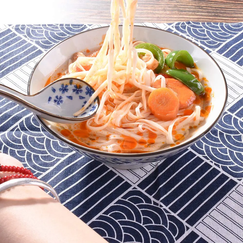 Cerficer Japanese Ceramic Ramen Bowl Set of 2 | 7.5 Inch Deep Soup Bowls, 34.6 OZ, Microwave & Dishwasher Safe - view 4