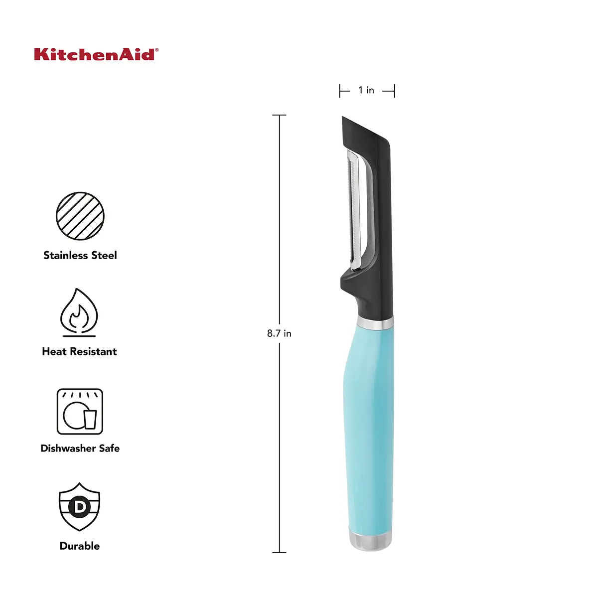 KitchenAid Soft Classic Euro Peeler | Double-Edged Serrated Blade, Ergonomic Handle - view 2