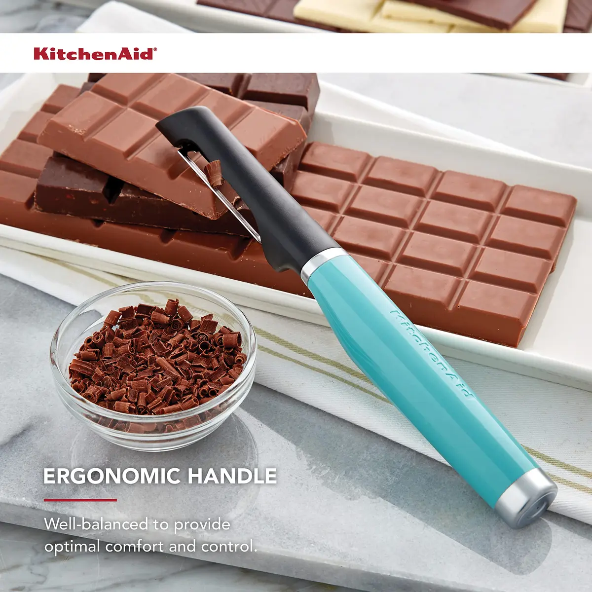 KitchenAid Soft Classic Euro Peeler | Double-Edged Serrated Blade, Ergonomic Handle - view 4