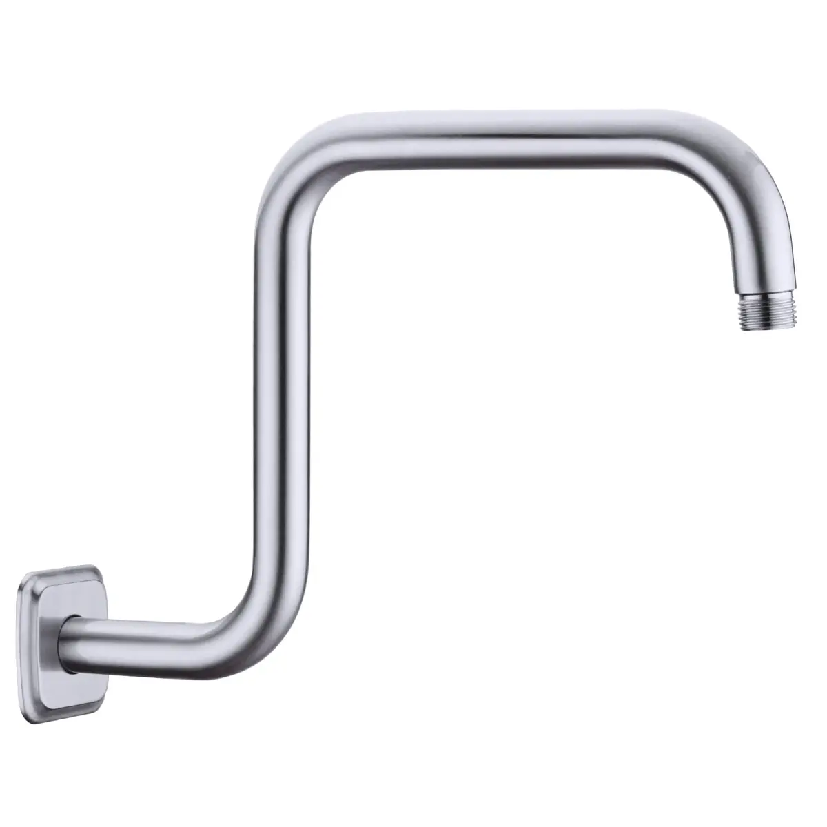 TRUSTMI Shower Arm with Flange, 13 Inch Stainless Steel, Brushed Nickel | High Rise Rainfall Extension - main product image