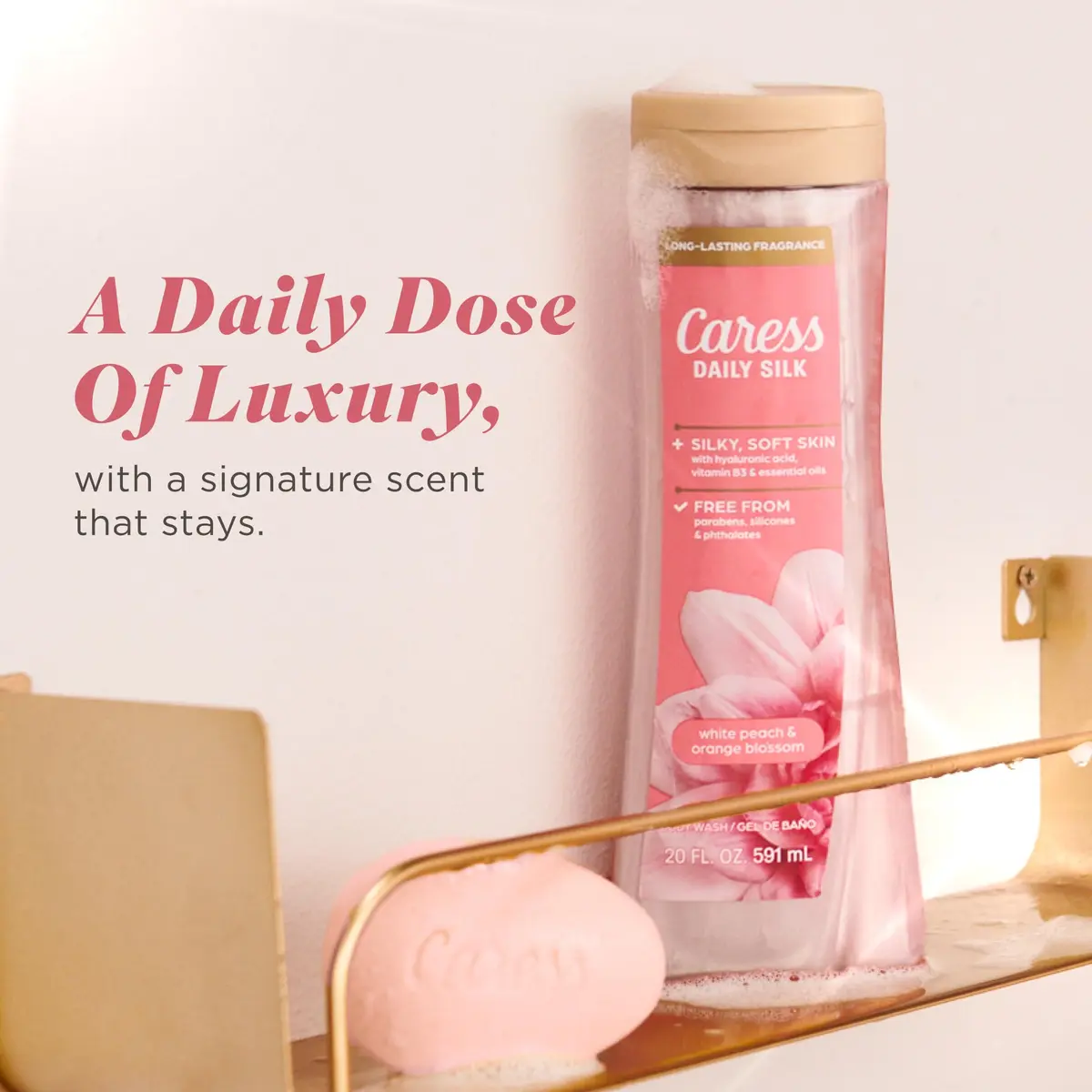 Caress Moisturizing Body Soap for Women, Silky Soft Skin, 3.15 oz, 48 Bars | Long-lasting Fragrance & Nourishment - view 6