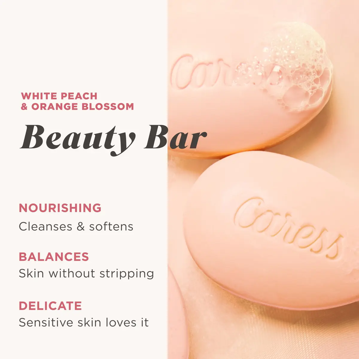 Caress Moisturizing Body Soap for Women, Silky Soft Skin, 3.15 oz, 48 Bars | Long-lasting Fragrance & Nourishment - view 2