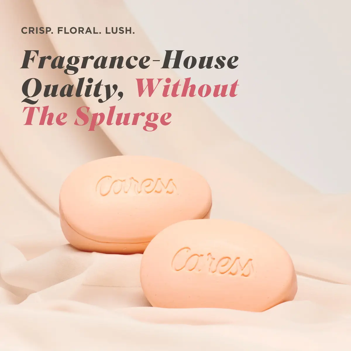 Caress Moisturizing Body Soap for Women, Silky Soft Skin, 3.15 oz, 48 Bars | Long-lasting Fragrance & Nourishment - view 3