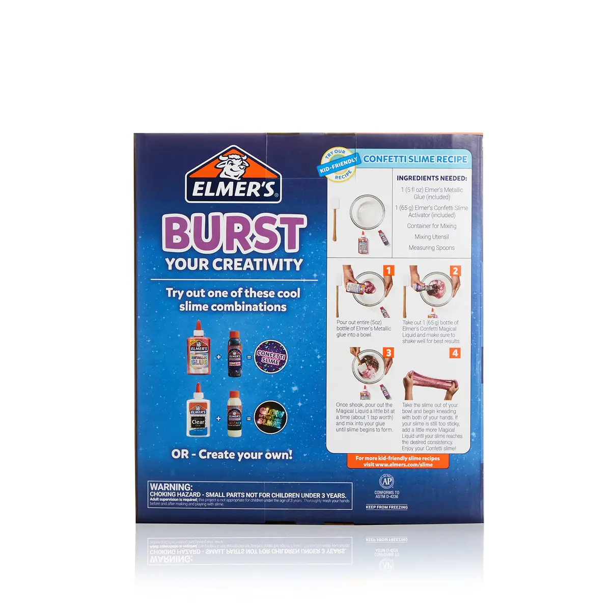 Elmer's Slime Kit 6 Count | Washable, Nontoxic, Metallic & Clear Slime - view 5