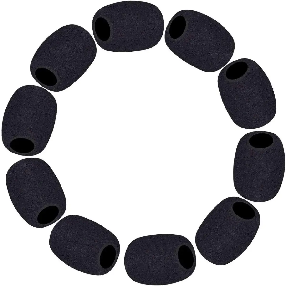 Phinus 10 Pack Lapel Microphone Windscreen Foam Covers 12mm Caliber | Noise Reduction for Headsets - main product image