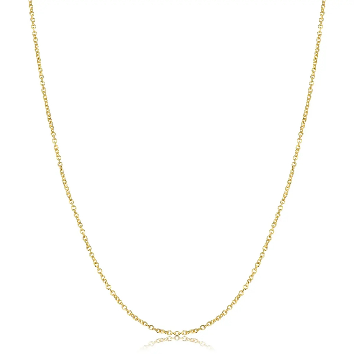 Kooljewelry 14k Gold Filled Cable Chain Necklace 24 inch (61 cm) | Elegant Everyday Jewelry - main product image