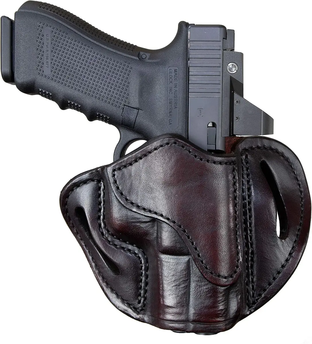 1791 Gunleather OWB Holster Fits Glock 19, 26, 27, Shield Plus, VP40, XDS | Concealed Carry Leather - main product image