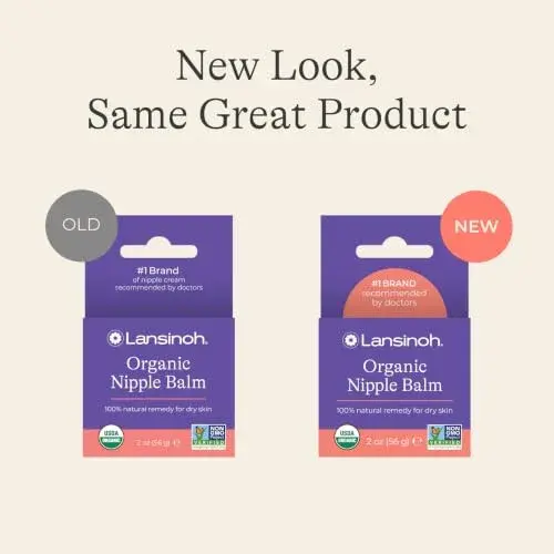 Lansinoh Organic Nipple Butter, 56g (2 oz) | USDA Certified Organic, Safe for Baby, Hypoallergenic - view 2