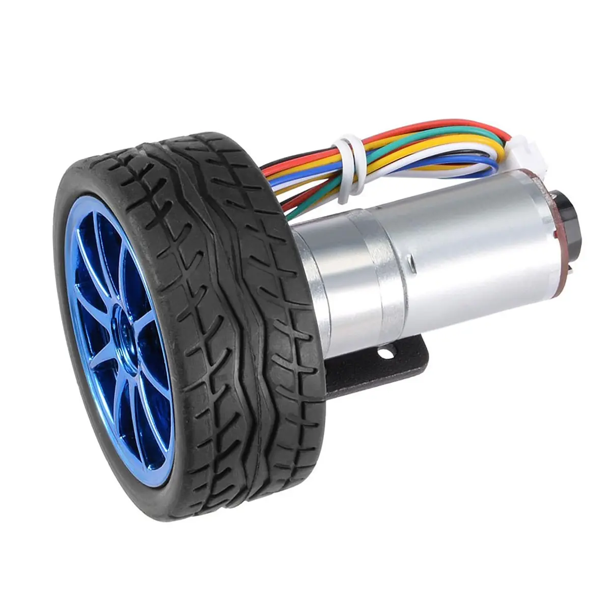 Garosa DC 12V Encoder Gear Motor 65mm | 500 RPM Metal Gear for Smart Car & Robots - view 9