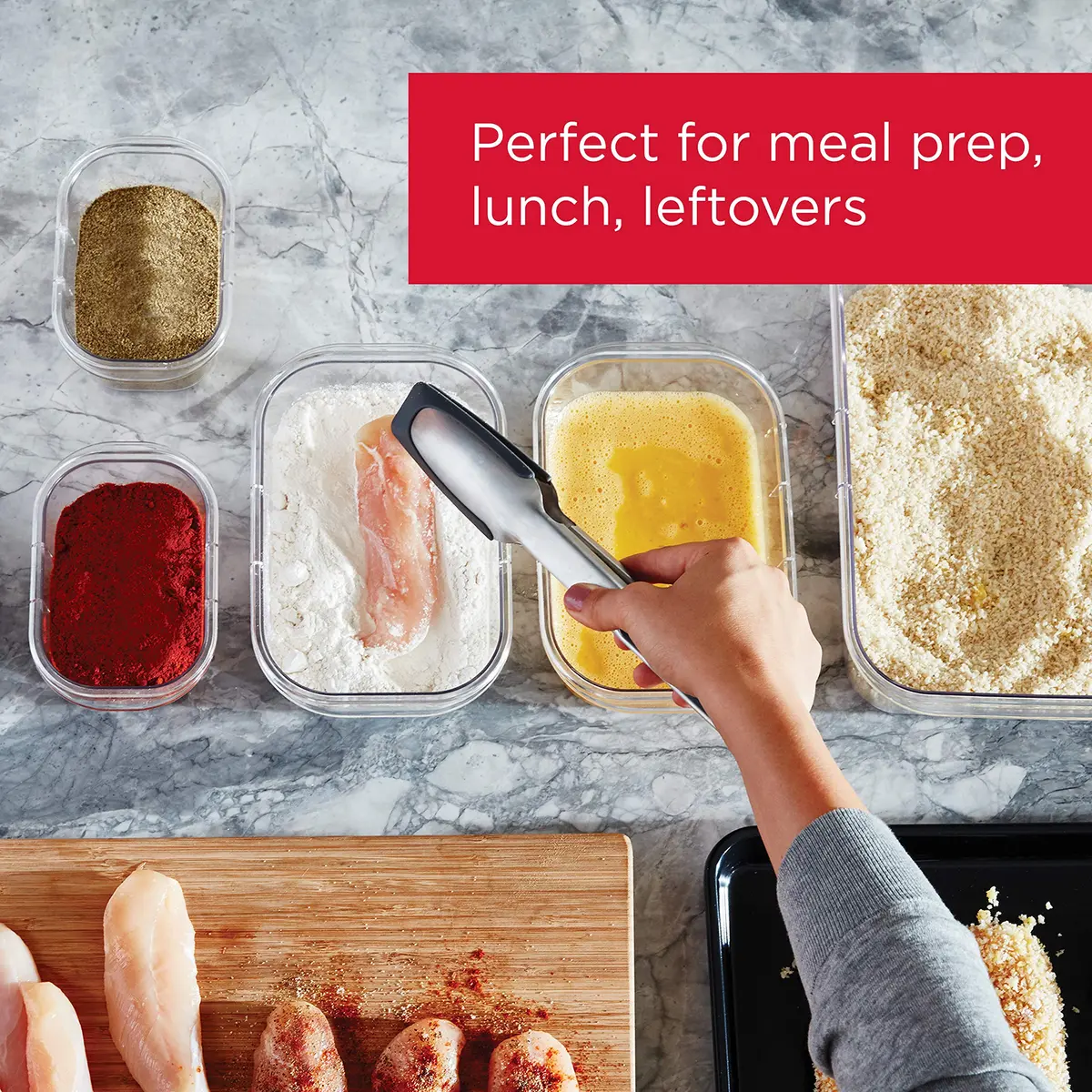 Rubbermaid Brilliance BPA-Free Airtight Food Storage Containers 24-Piece Set | 23 Cup Total Capacity - view 3