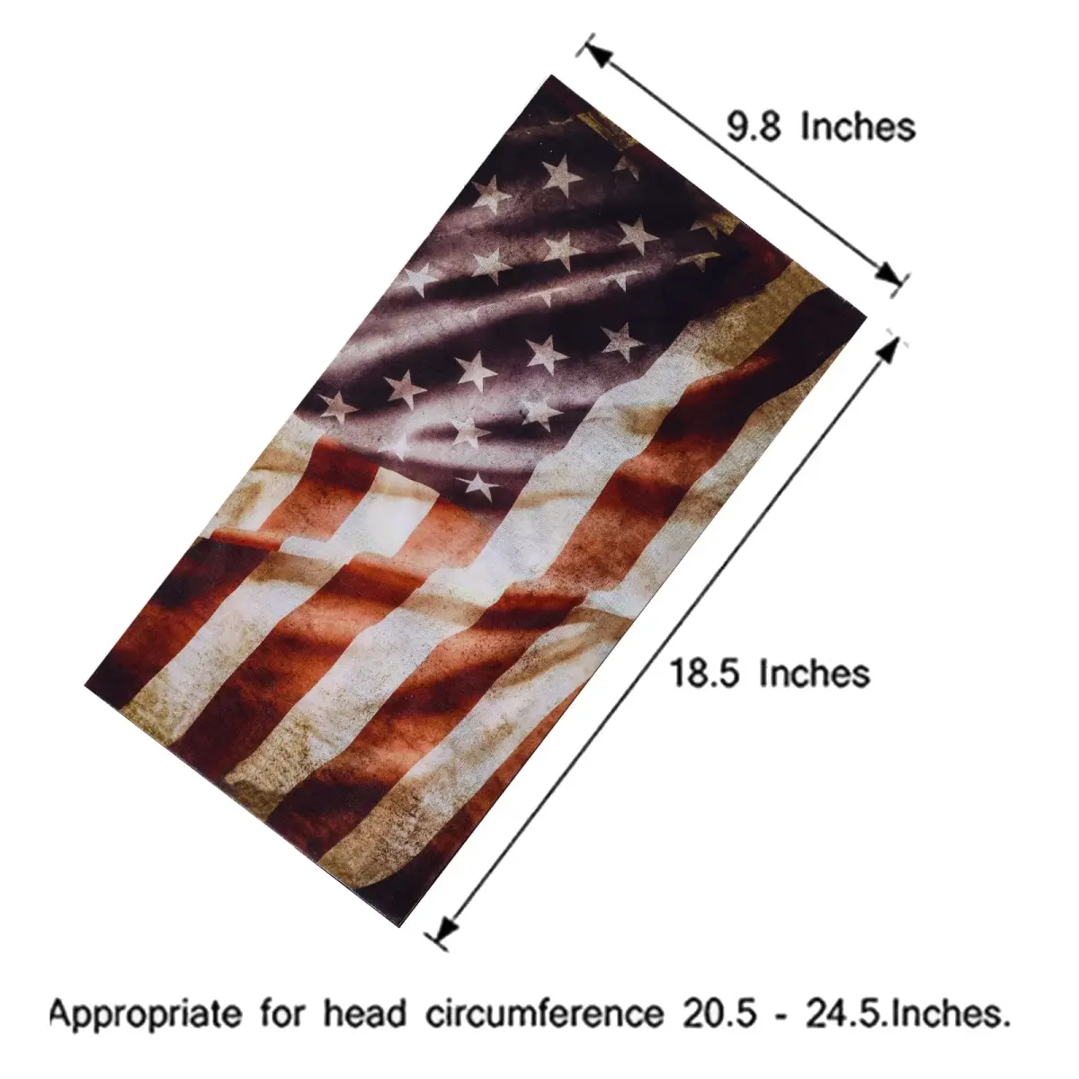 Cutewing American Flag Neck Gaiter Masks (10-Pack) | Breathable Polyester Microfiber for Sports & Outdoors - view 3